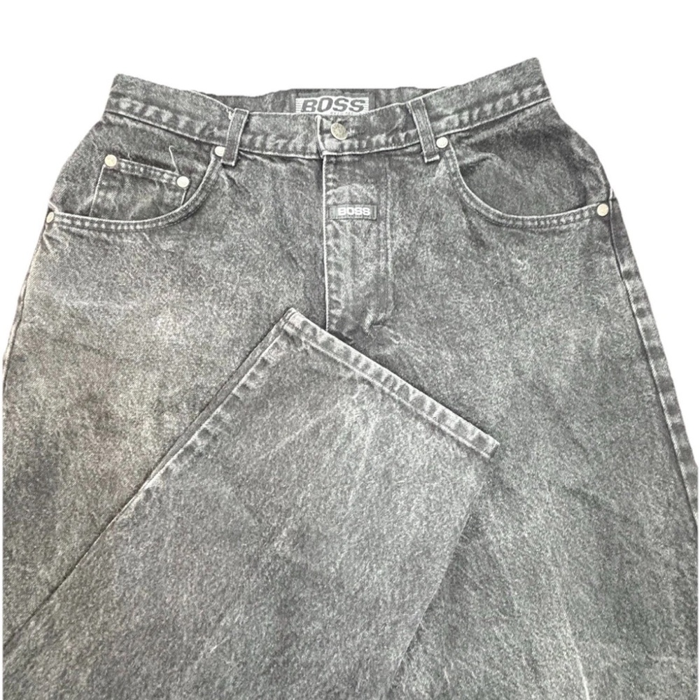 Vintage‎ Boss Ig Design Baggy Jeans Men’s 31x30 Black Wide Leg Hip Hop